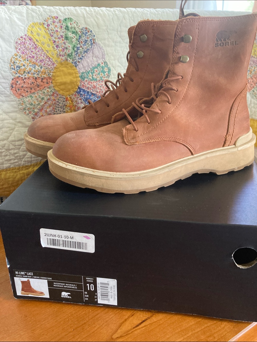 Sorel waterproof hi-line lace boots